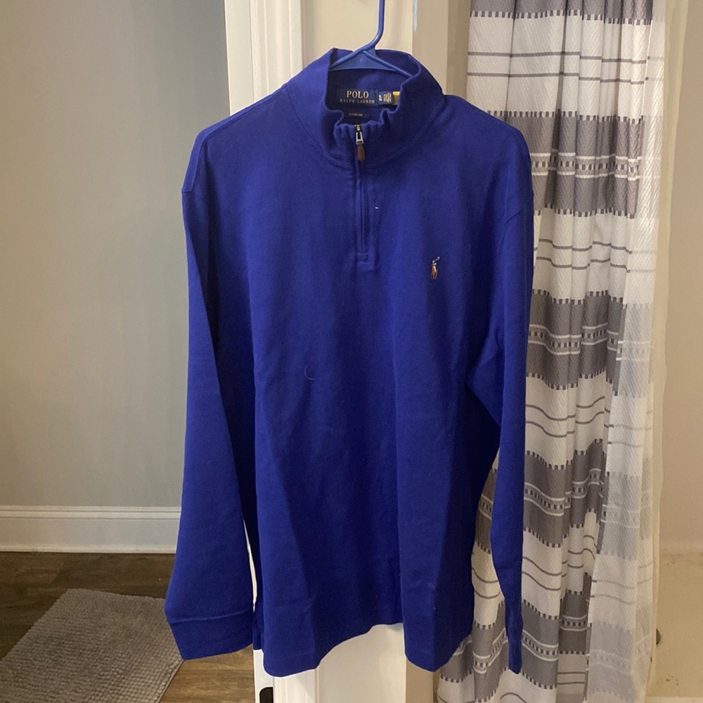 Polo by Ralph Lauren quarter zip estate ribbed long sleeve pullover
